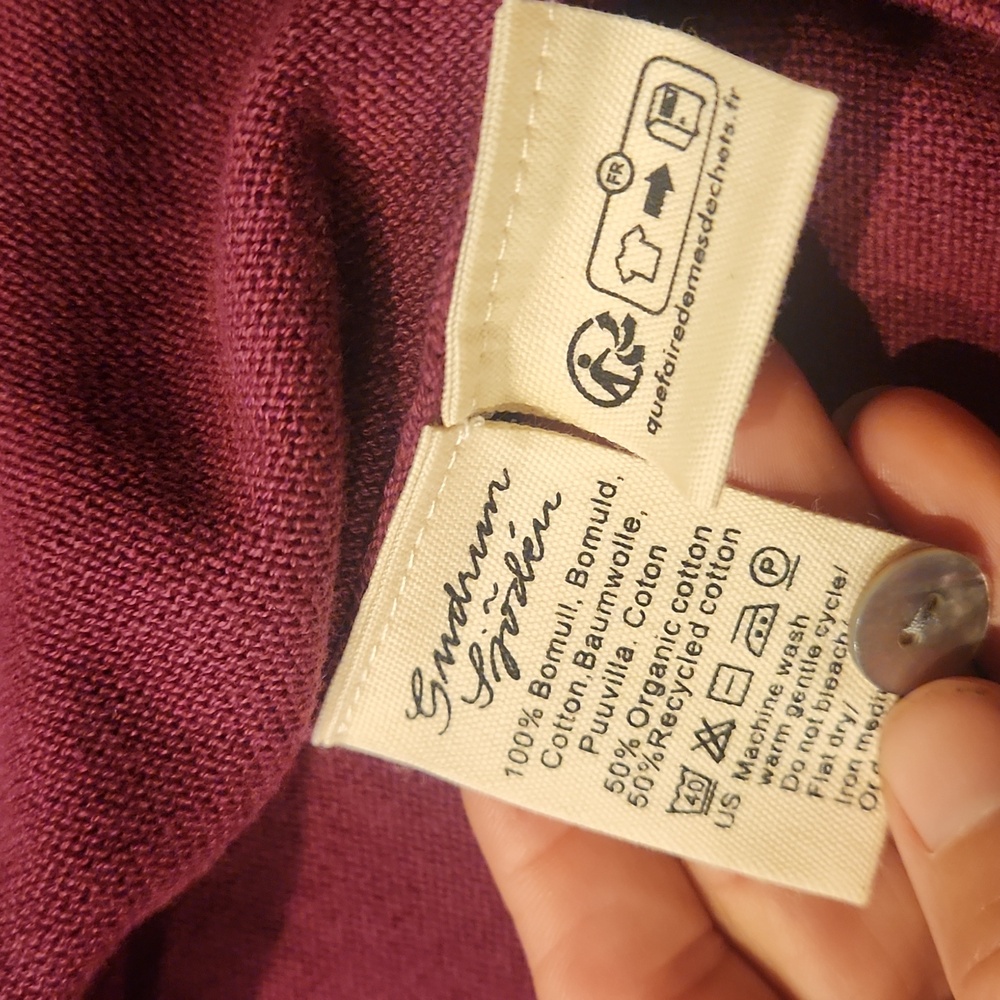 Gudrun Sjoden Cotton Cardigan Small - Picture 4 of 4